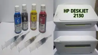 How to Refill HP 123 XL Black & Color INK Cartridge | HP Printer 2130 Ink Refilling in HINDI / URDU