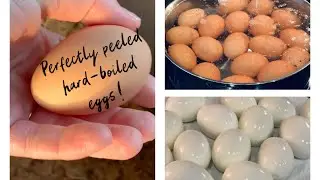 How to hard-boil farm fresh eggs so that they peel easily! #chickens #eggs #backyardchickens
