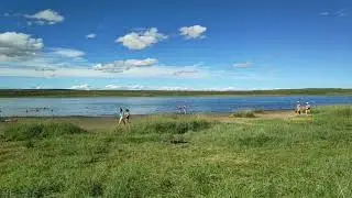 Озеро Дус Холь(Сватиково ). И озеро Хадын.  Республика Тыва