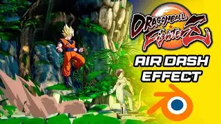 How To Make Dragon Ball Fighter Z Air Dash Effect [Blender Tutorial]