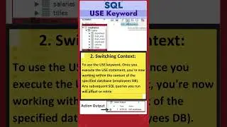 SQL - USE Keyword | Coding Exercise  | SQL Fundamentals - 1