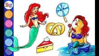 If Disney princesses would be fat. How to draw Ariel