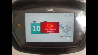 Close Throttle Warning TVS iQube Electric Scooter