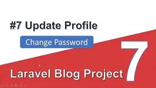 #7 Laravel Blog Project in Hindi (2020)- User Profile