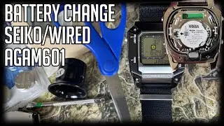 How to Change the Battery on a Seiko/WIRED AGAM601