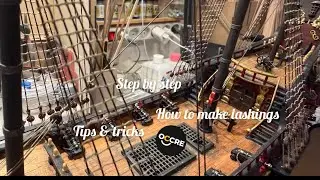 How to make lashings on the mast. Tips and tricks. 