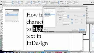 HSFC: InDesign - Highlighting text