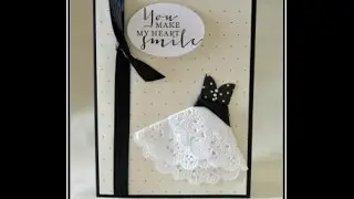 Doily Dress Card
