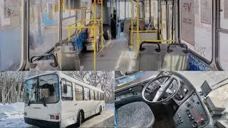 Обзор салона и кабины троллейбуса ЛиАЗ-5280 борт.номер 3089