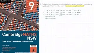 How to answer Q15 of Exercise 2K of the Cambridge Year 9 Textbook