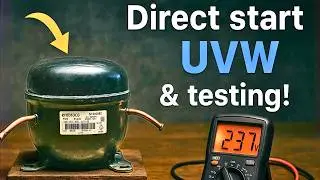 Inverter Refrigerator Compressor Direct Start & UVW Testing | Embraco Fridge Board