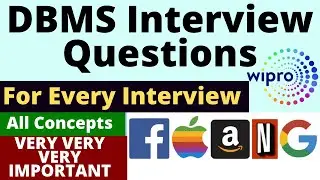 DBMS Interview Questions | Wipro Interview Preparation | Wipro Interview for BCA Freshers