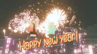 Welcoming new year with fireworks! (3D Blender animation)