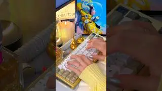 Gold Thocky Keyboard | Epomaker MS68 with Wisteria Linear Switches | #soundtest #asmr #typingtest