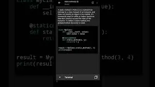 Staticmethod in Python #python