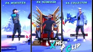 Mera Saas Ke Teen Bete 😎 || Free Fire New Squad Trend 🥰 || SONG COPYRIGHT PROBLEM || [ XML + CLIP ]⏬