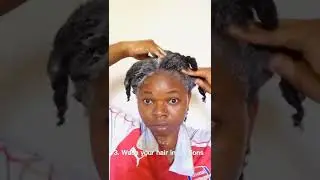 How to grow 4c hair fast. #short #youtubeshorts #naturalhair #naturalhairroutine