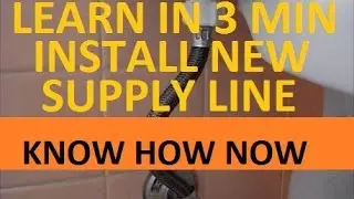 Replace a Toilet Water Supply Line