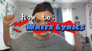 Bro THIS is how you write lyrics from scratch.