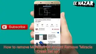How to remove mi note 3 mobile mi acount