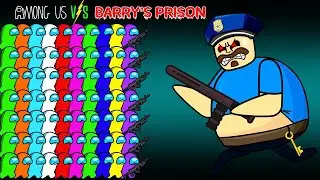 어몽어스Among Us VS Barry Police ROBLOX | AMONG US FUNNY ANIMATION