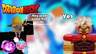 Giving random people orbs for free dragon blox