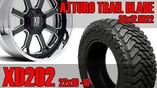 KMC XD Series XD202 22x10 -18 Atturo Trail Blade 33x12.5R22