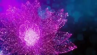 Mesmerizing VJ Loop Neon Glowing Flower Abstract Background Video Pattern 4k Screensaver