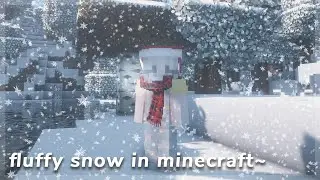 Adding Fluffy & Realistic Snow in Minecraft~ ❄️☃️ | Minecraft Command Block Fun