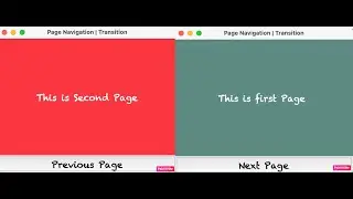 07-Page Navigation in Tkinter | Page Transition effect in python Tkiter | Go to Next Page