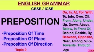 What is preposition|Types with examples|preposition of movement|preposition of position |preposition