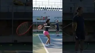 Keeping the ball in your racquet is key in your forehand motion 