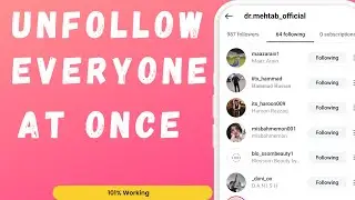 How To Unfollow Everyone From Instagram At Once | Unfollow Everyone From Instagram Quickly
