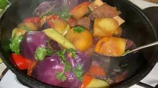ГОТОВИМ БАСМУ В КАЗАНЕ/ МУЖЧИНА ЛУЧШИЙ ПОВАР В ДОМЕ 😀