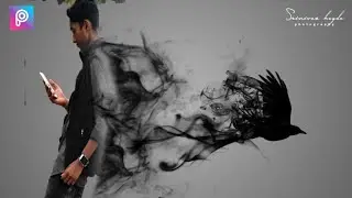 PicsArt smoke crow effect|Picsart photo manipulation|Picsart smokeedit tutorial