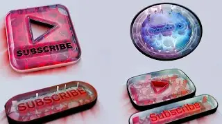 youtube subscribe animation, intro no text, outro no text