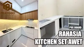 BUAT KITCHEN SET YANG AWET ANTI RAYAP ANTI AIR - PVC BOARD FINISHING HPL