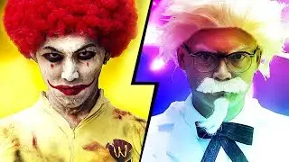 Ronald McDonald VS Colonel Sanders (KFC)  - 麥當勞 VS 肯德基 Ft. Jaze Phua & Cheokboardstudios