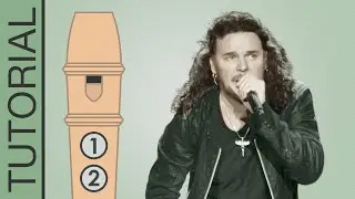 Clavado en un bar (Maná) - Flauta Dulce FÁCIL