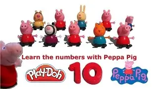 Play doh PEPPA PIG ★ Aprende los números inglés/español ★ Learn numbers english and spanish.