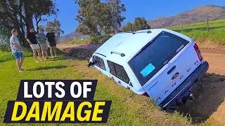 Sideways Recovery From a Deep Ditch | Extreme 4x4 Rescue
