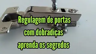 como regular portas, regular dobradiças
