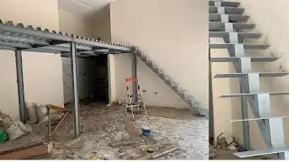 Great mezzanine skills #asmr #mezzanine #construction