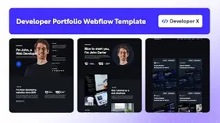 Portfolio Website Template | Developer X - BRIX Templates