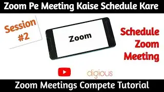 How To Schedule a Zoom Meeting On Laptop In Hindi | Schedule Meeting on Zoom in Hindi | digious