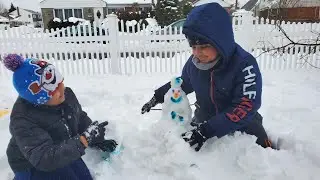 Snow day painting fun