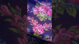 Старый павловопосадский платок Ручеек