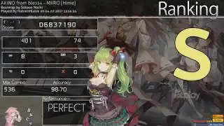 [osu!] HalvenHlaive | AKINO from bless4 - MIIRO [Hime] (FC) 240 pp |