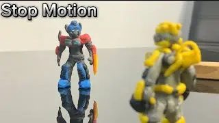 Optimus Prime VS Bumblebee Stop Motion en plastilina 