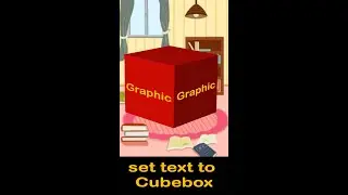 Set text into cube box side | photoshop tutorial